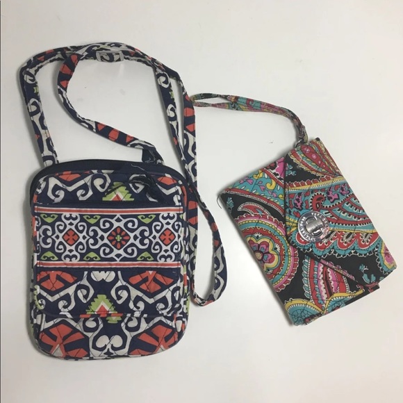 Vera Bradley crossbody and wallet - Picture 1 of 4
